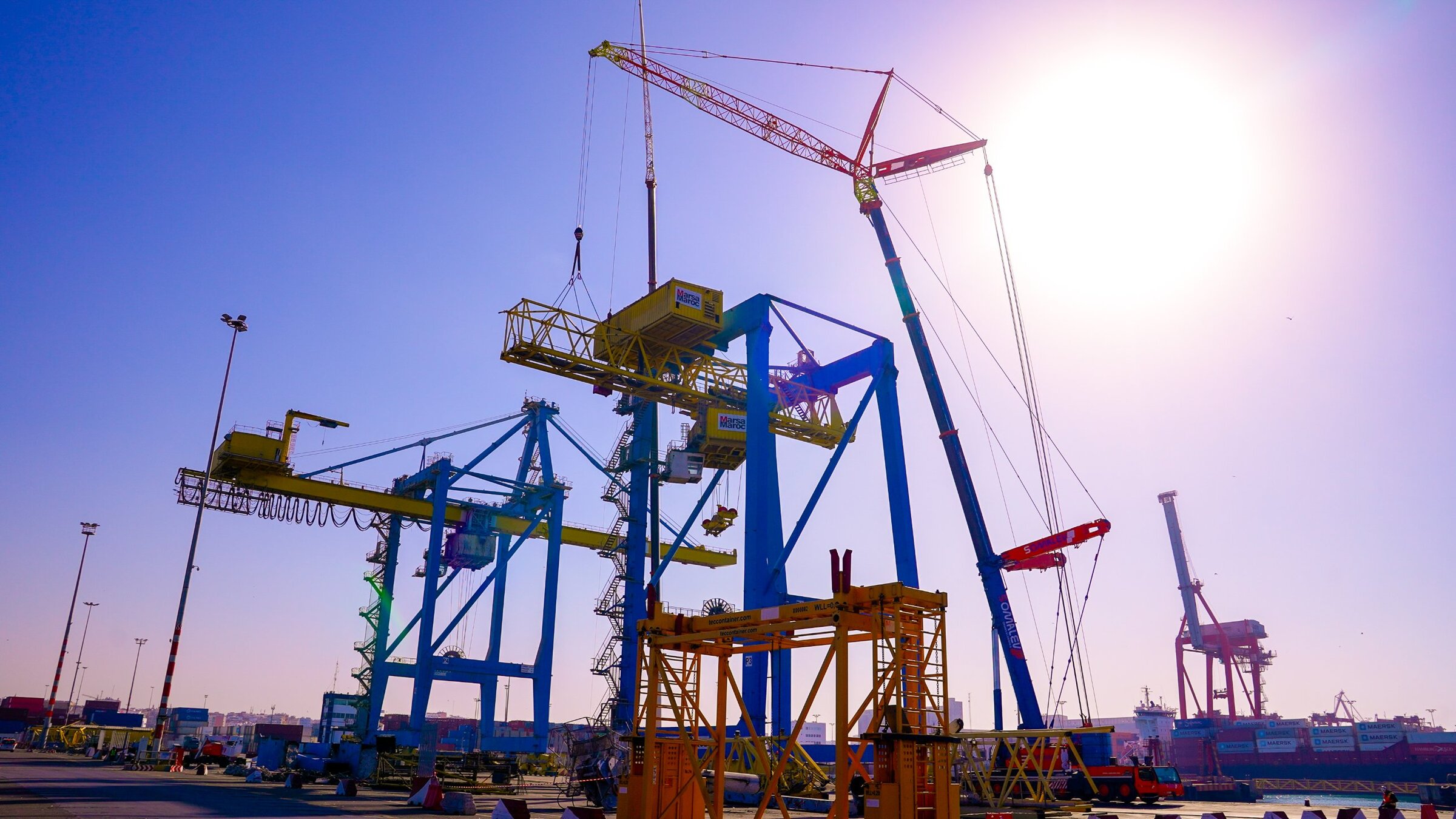 Marsa Maroc: Dismantling of Two STS Cranes, Port of Casablanca