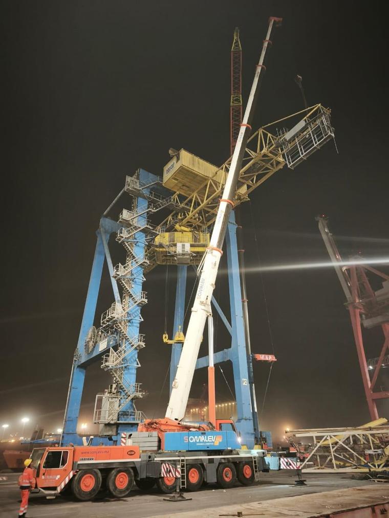 Marsa Maroc: Dismantling of Two STS Cranes, Port of Casablanca