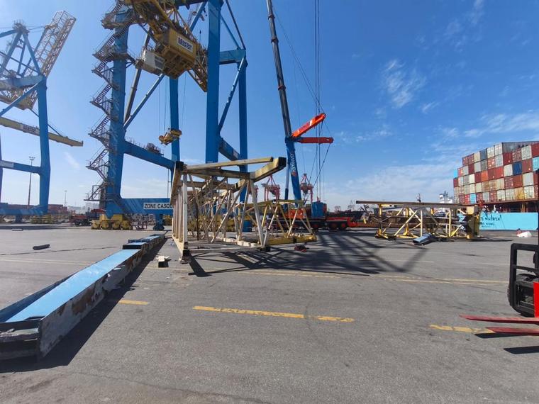 Marsa Maroc: Dismantling of Two STS Cranes, Port of Casablanca