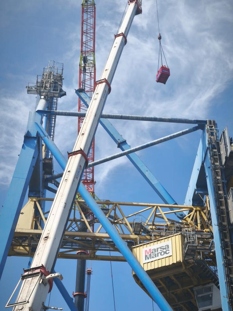 Marsa Maroc: Dismantling of Two STS Cranes, Port of Casablanca