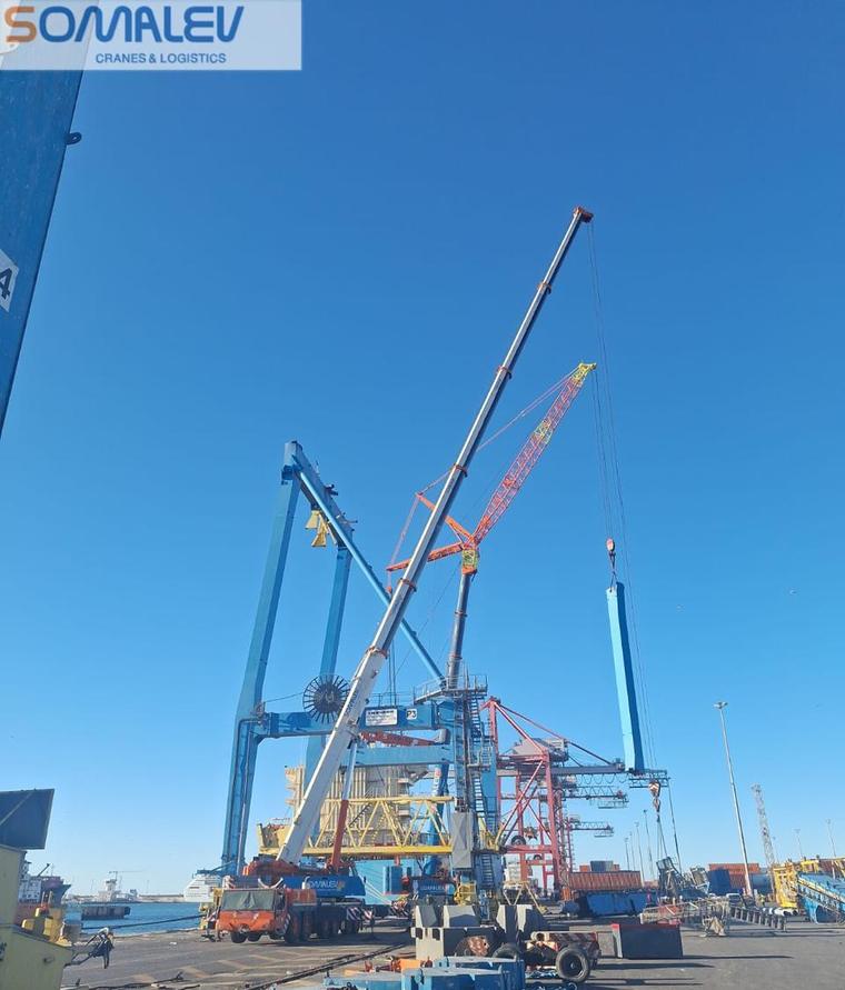 Marsa Maroc: Dismantling of Two STS Cranes, Port of Casablanca