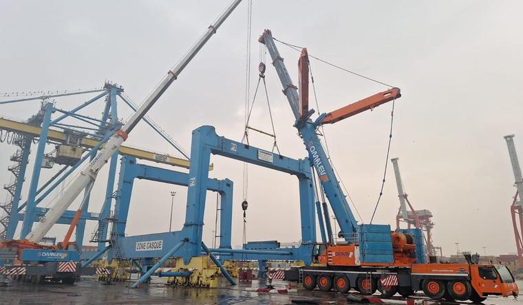 Marsa Maroc: Dismantling of Two STS Cranes, Port of Casablanca